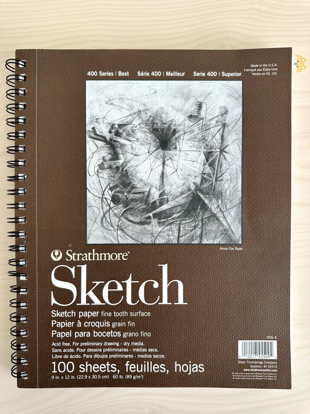 Strathmore 400 Series Sketch Pad, 9x12 inch, 100 Sheets - Artist Sketchbook for Drawing, Illustration, Art Class Students customer photo 2