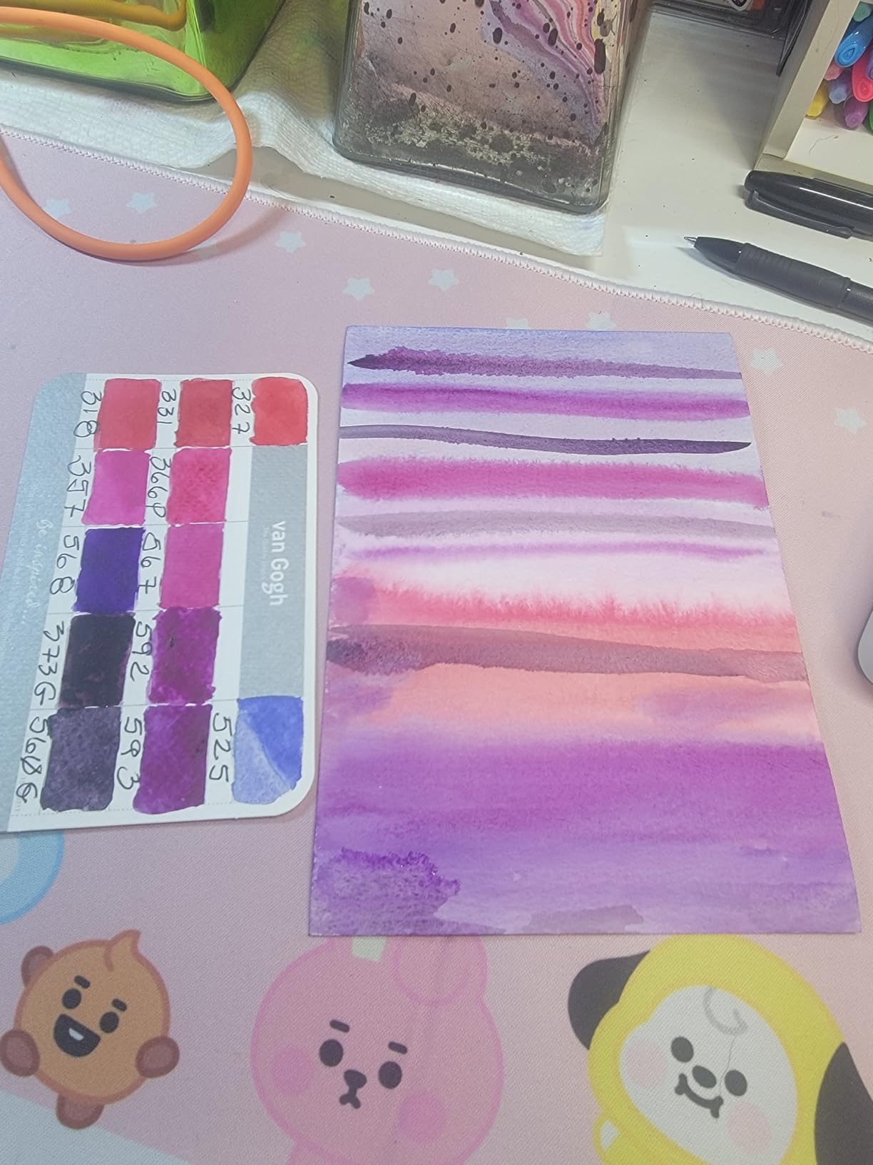 Van Gogh Watercolor Paint Set, Plastic Pocketbox, 12-Half Pan + 3-Half Pan Bonus General Selection customer photo 2