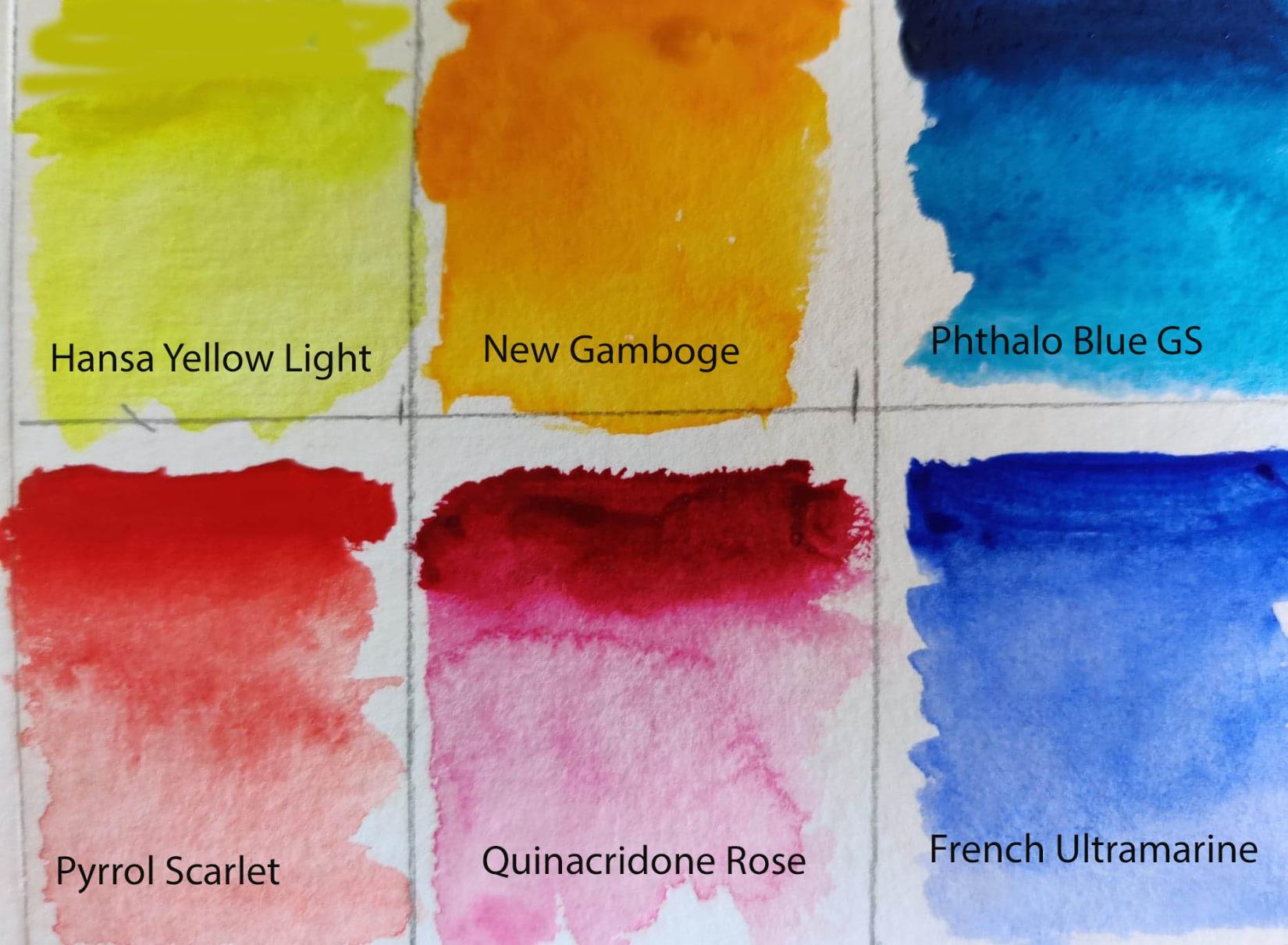 DANIEL SMITH Extra Fine Essentials Introductory Watercolor, 6 Tubes, 5ml customer photo 2