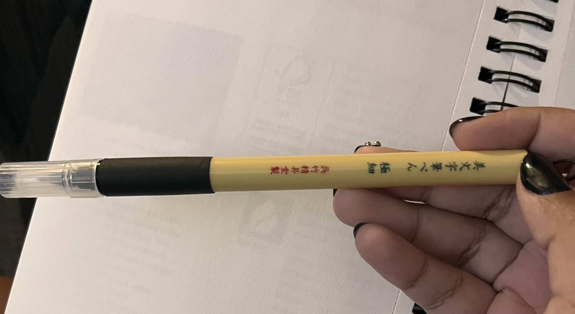 Kuretake Bimoji Brush Pen, 5 pcs set (Extra Fine, Fine, Medium, Large, Medium Brush), great for Calligraphy, Hand lettering and Illustration, for Beginners and Professional, Made in Japan customer photo 2