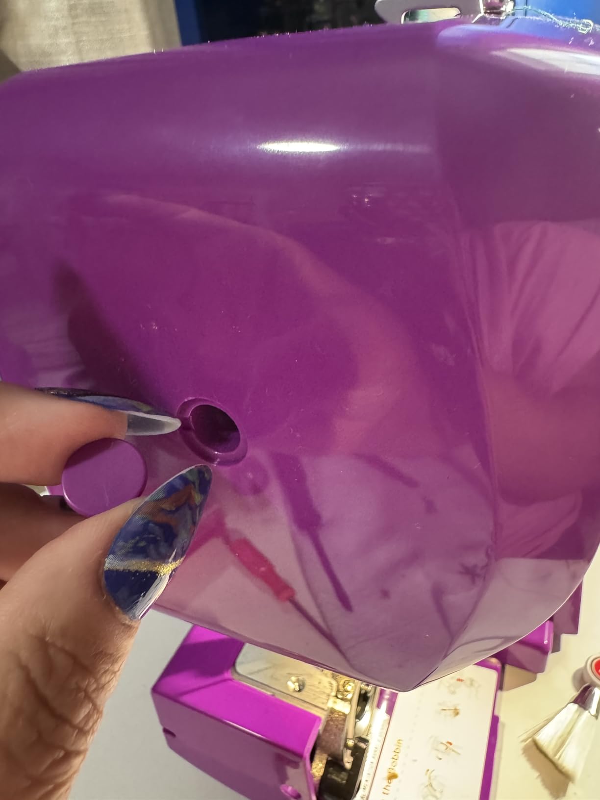 Janome Arctic Crystal Easy-to-Use Sewing Machine with Interior Metal Frame, Bobbin Diagram, Tutorial Videos, Made with Beginners in Mind customer photo 2