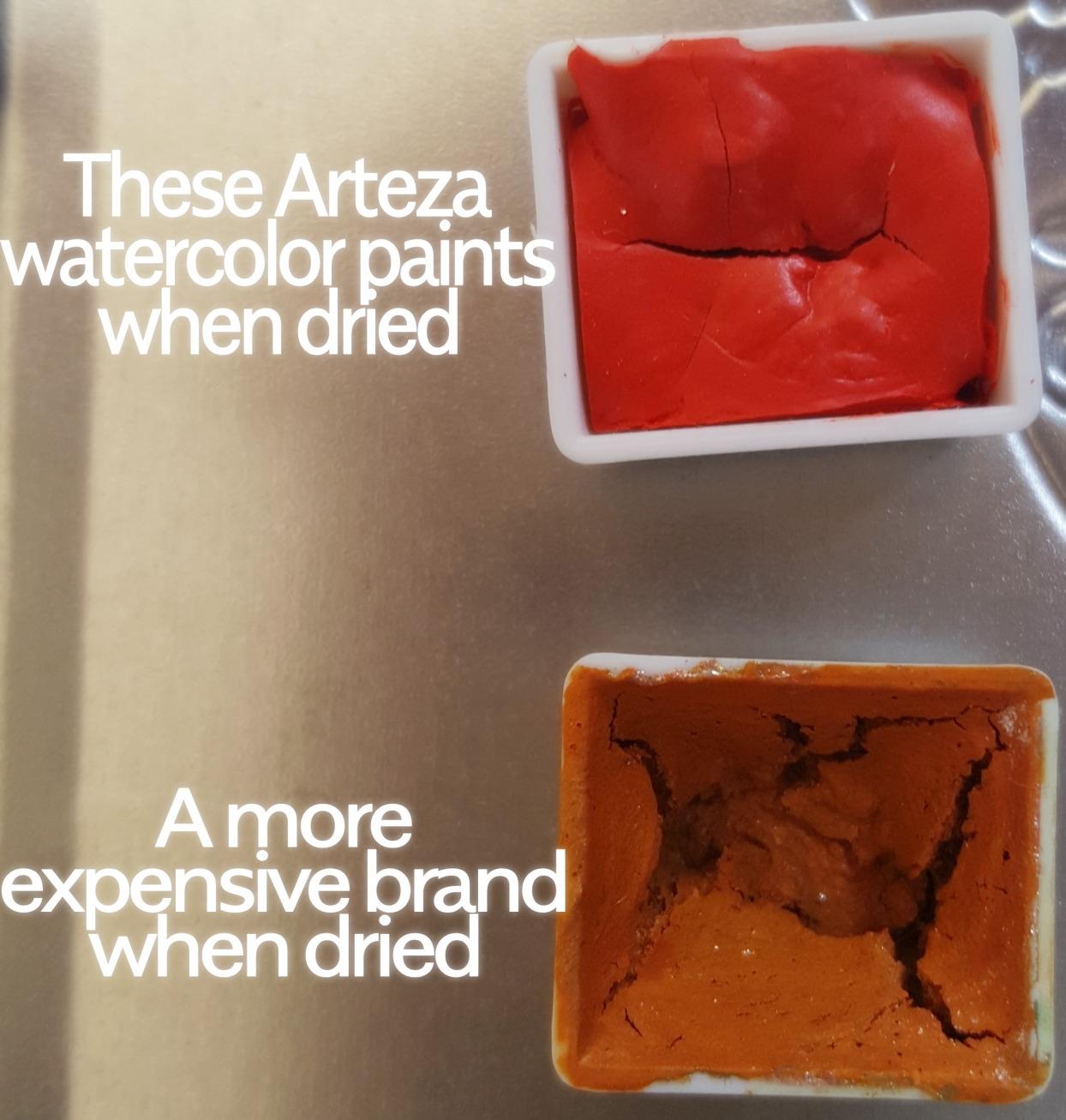 ARTEZA Watercolor Paint Set, 60 Colors, 12 ml/0.4 fl oz, Highly Pigmented customer photo 2