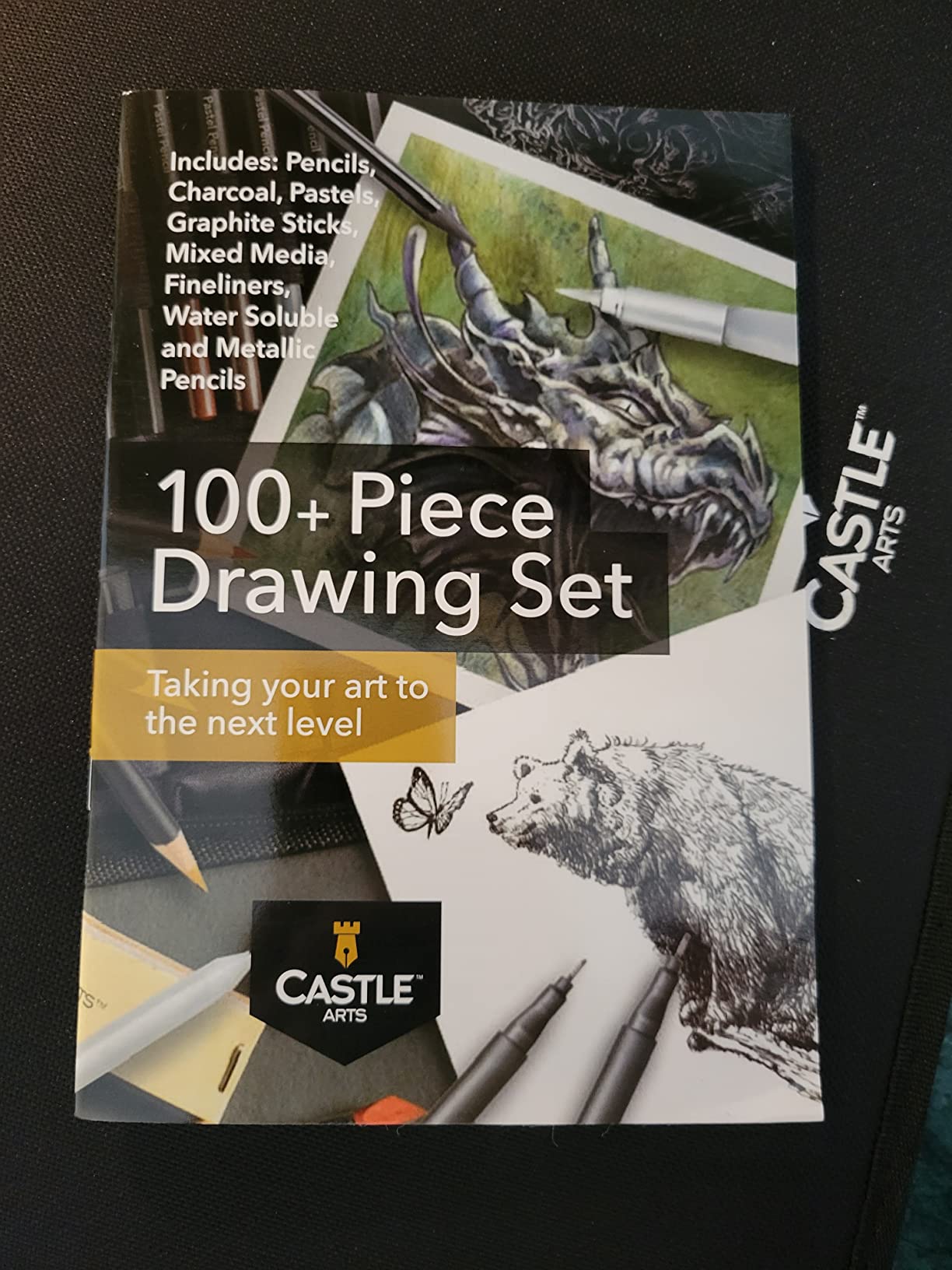Castle Art Supplies 100 Piece Drawing & Sketching Set | Graphite, Charcoal, Pastel, Metallic Pencils + More for Professional and Adult Artists customer photo 2
