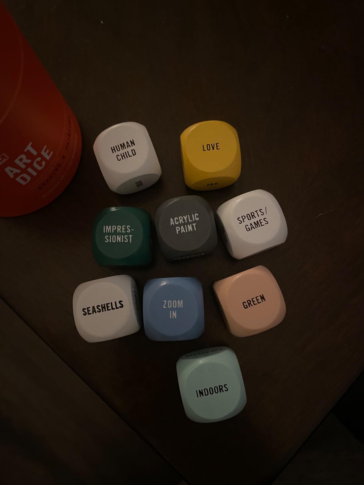 Two Tumbleweeds Art Dice - Drawing & Painting Game for Adults, Artists & Teachers - Set of 9 Dice for Creative Inspiration - Drawing Prompts for Studio and Classroom - Gift for Artist - 1+ Players customer photo 2