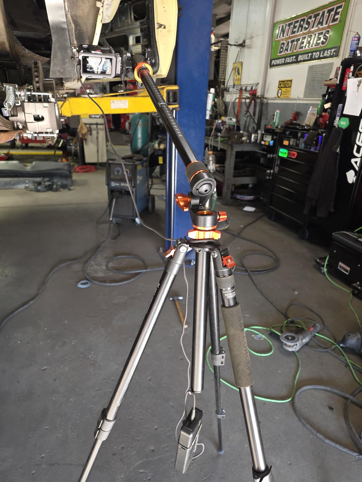 K&F CONCEPT 90''/230cm Ultra High Camera Tripod, Horizontal Overhead Shooting Flexible Travel Tripods with Metal Ball Head 10KG Load Capacity, Detachable Monopod, for Indoor and Outdoor T254A7+BH-28L customer photo 2