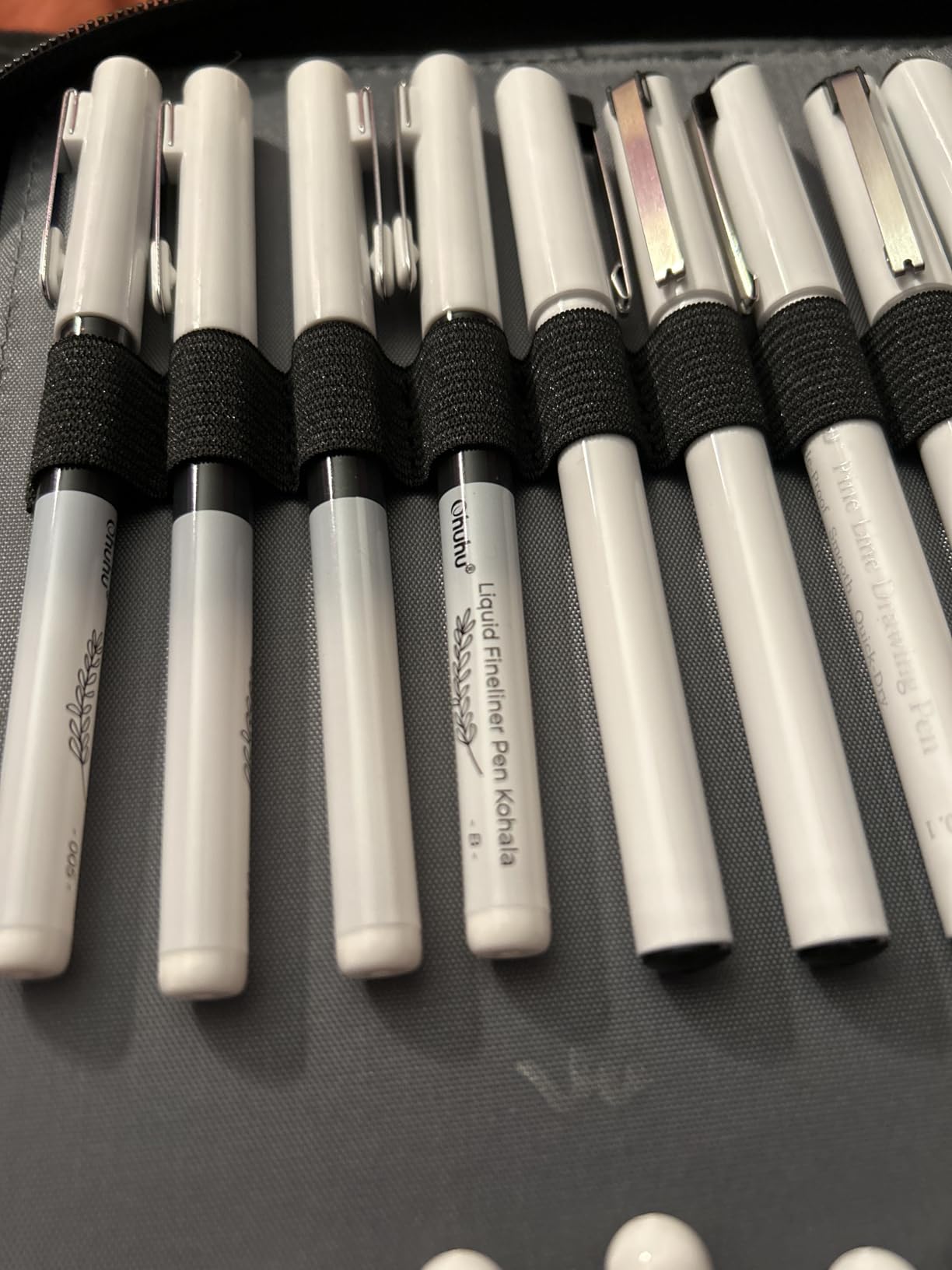 Ohuhu Liquid Fineliner Drawing Pens: 9 Sizes Micro Pens Drawing Pens Pigment Black Ink Water-proof Alcohol-proof customer photo 2