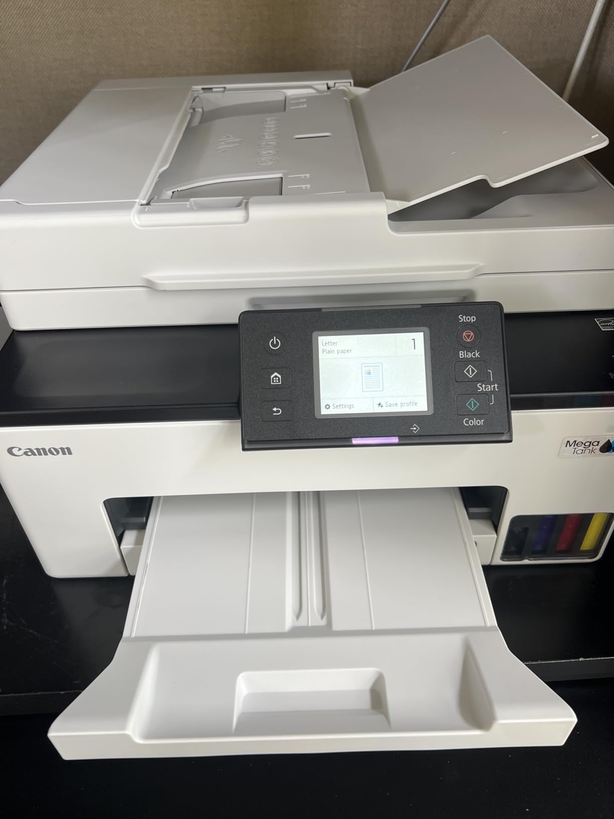 Canon MegaTank MAXIFY GX2020 All-in-One Wireless Color Printer - Print, Copy, Scan with Duplex Printing - Refillable Tank System, Compact Desktop Design customer photo 2