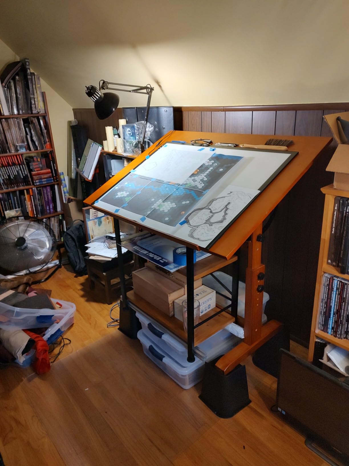 MEEDEN Extra-Large Wood Drafting Table: 42