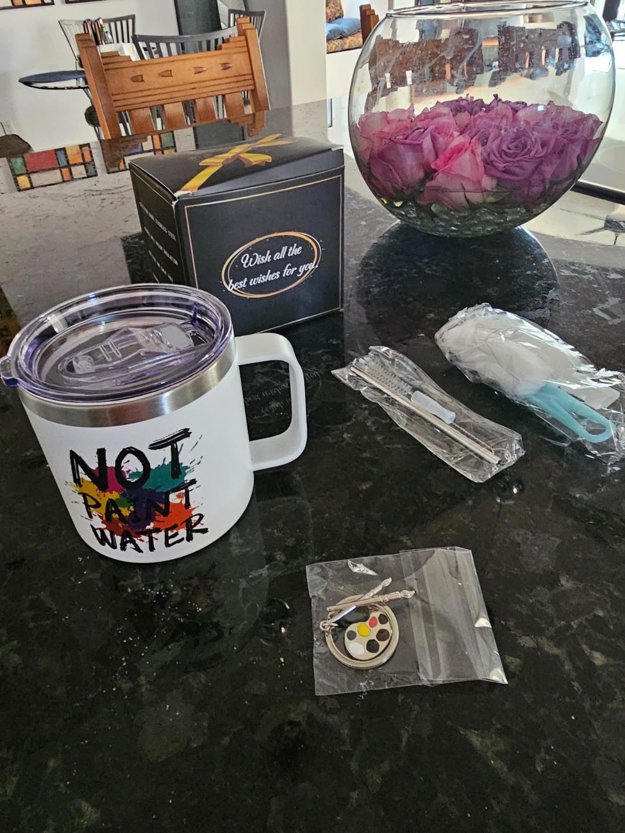 Lifecapido Not Paint Water Coffee Mug, Art Teacher Appreciation Gifts for Teacher's Day Christmas customer photo 1