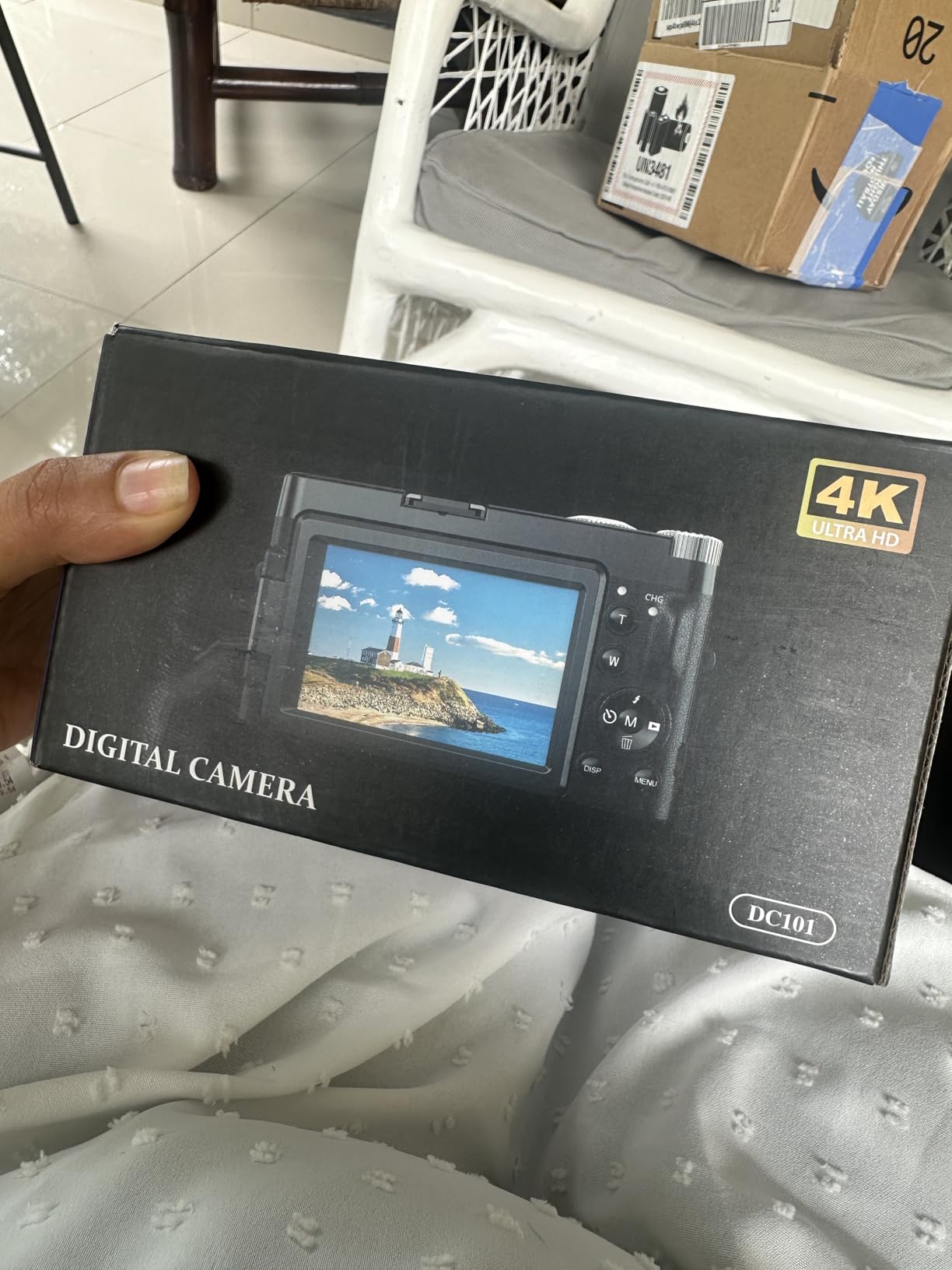 4K Digital Camera for Photography Autofocus, 48MP Vlogging Camera with SD Card, 2 Batteries, 3