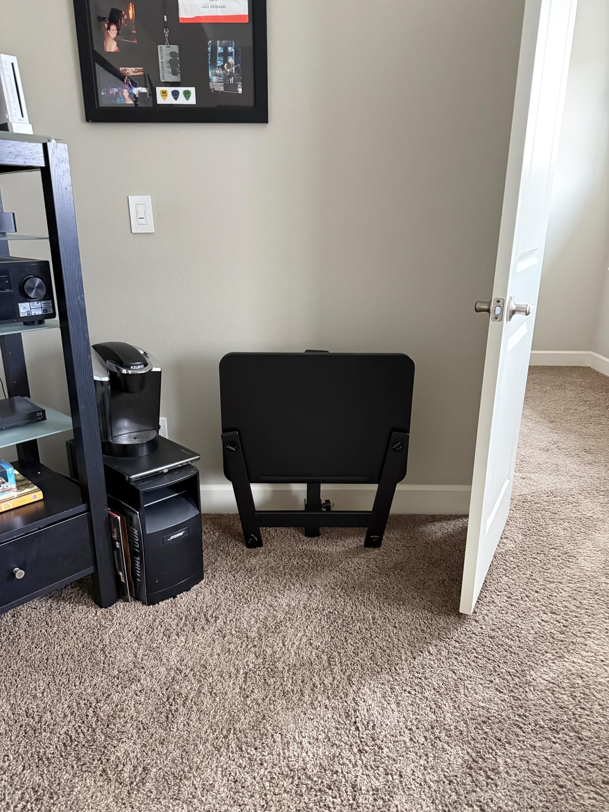 25 Inch Mobile Folding Desk - No Assembly, Pneumatic Sit-Stand, Tilt Top customer photo 1