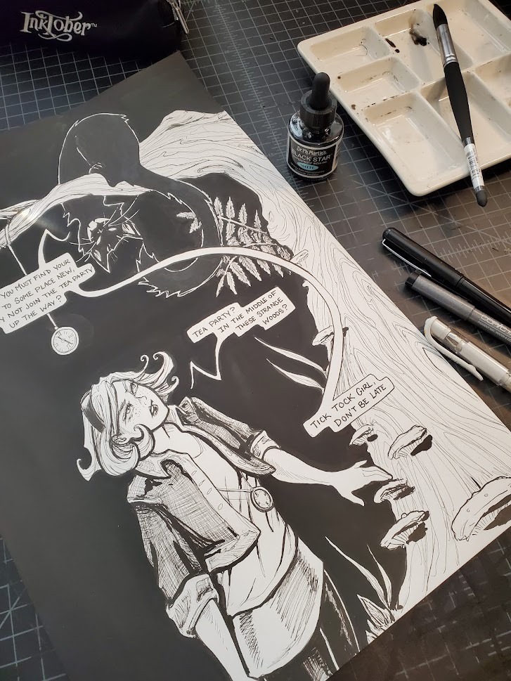 Black Star India Ink (Matte) Ink Bottle, 1.0 oz, Matte Black, 1 Bottle customer photo 2