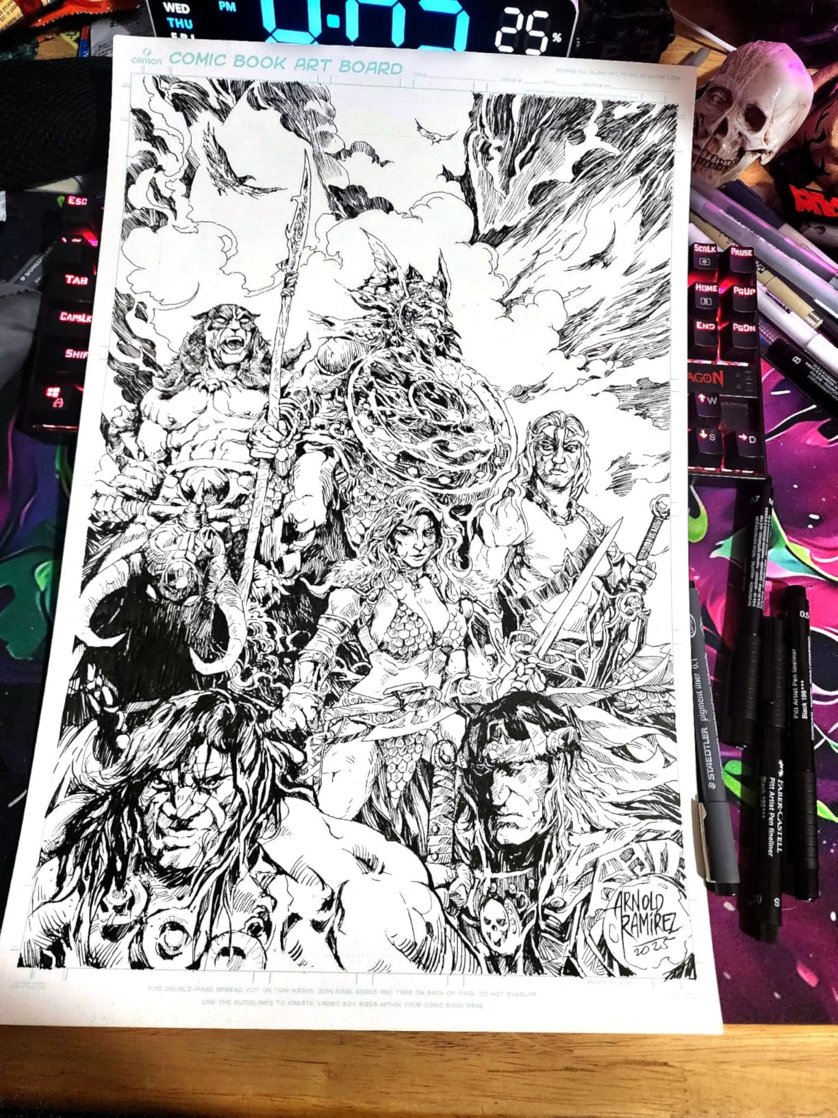 Canson Artist Series Comic and Manga Sketchbook, Foldover Pad, 8.5x11 inches, 50 Sheets (65lb/96g) - Graphite, Charcoal, Pencil, Colored Pencil customer photo 2