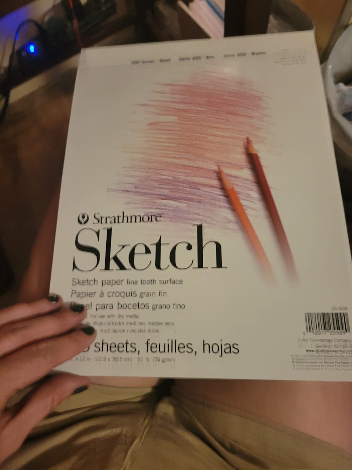 Strathmore 200 Series Sketch Pad, 9x12 inch, 100 Sheets, Tape Bound customer photo 2
