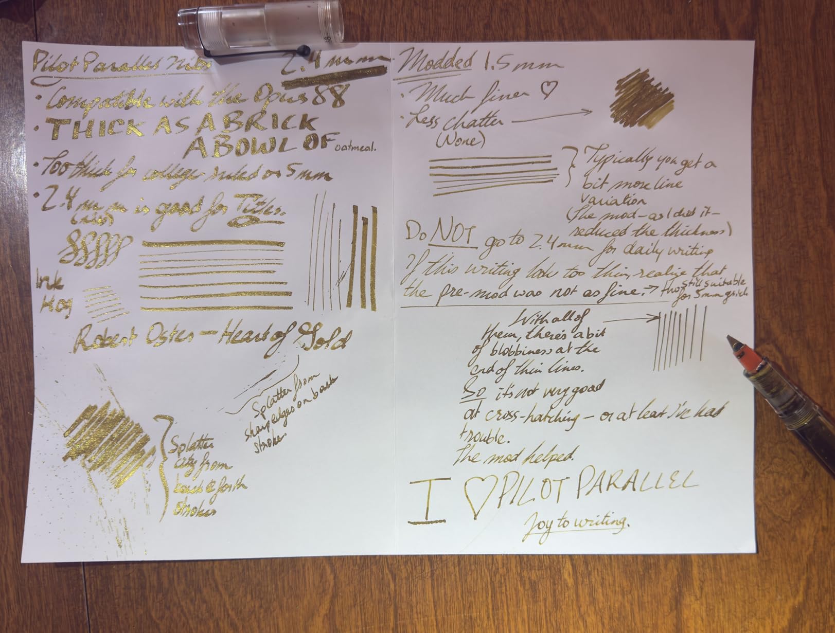 Pilot Parallel Calligraphy Pen Set - 2.4mm Nib with Black and Red Ink Cartridges customer photo 2