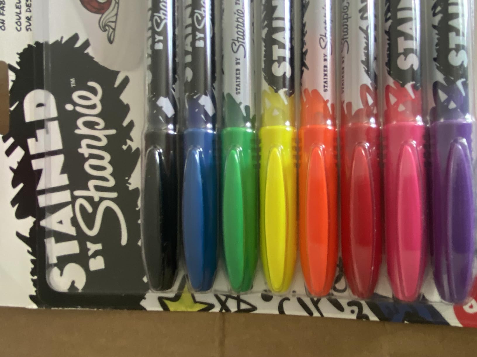 Sharpie Stained Fabric Markers, Brush Tip, Assorted Colors, 8 Count customer photo 2