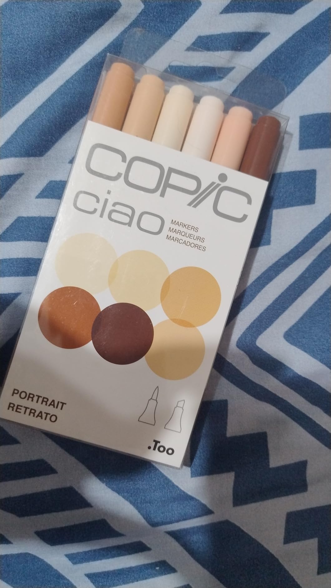 Copic Ciao Alcohol Markers, 6 Colors Dual Brush Tip Art Marker for Adults/Teen Artists & Creators, Permanent Blendable Sketch Markers for Coloring Drawing & Illustration Art - Portrait Color Set customer photo 1