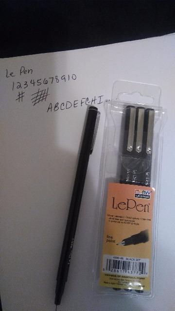 Uchida Of America 4300-4B 4-Piece 0.3 Point Size Le Pen Drawing Pen Set, Black customer photo 1