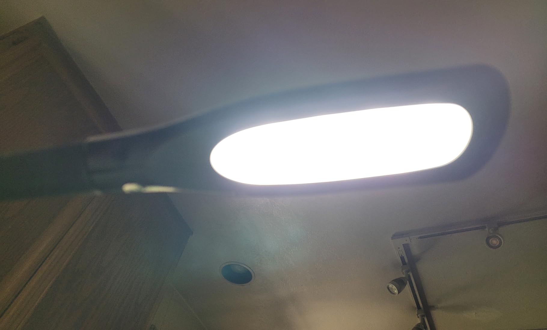 OttLite Creative Curves LED Desk Lamp, White | Natural Daylight LEDs | 4 Brightness Settings | Adjustable Flexible Neck | 11.25 to 23.75 inches customer photo 2