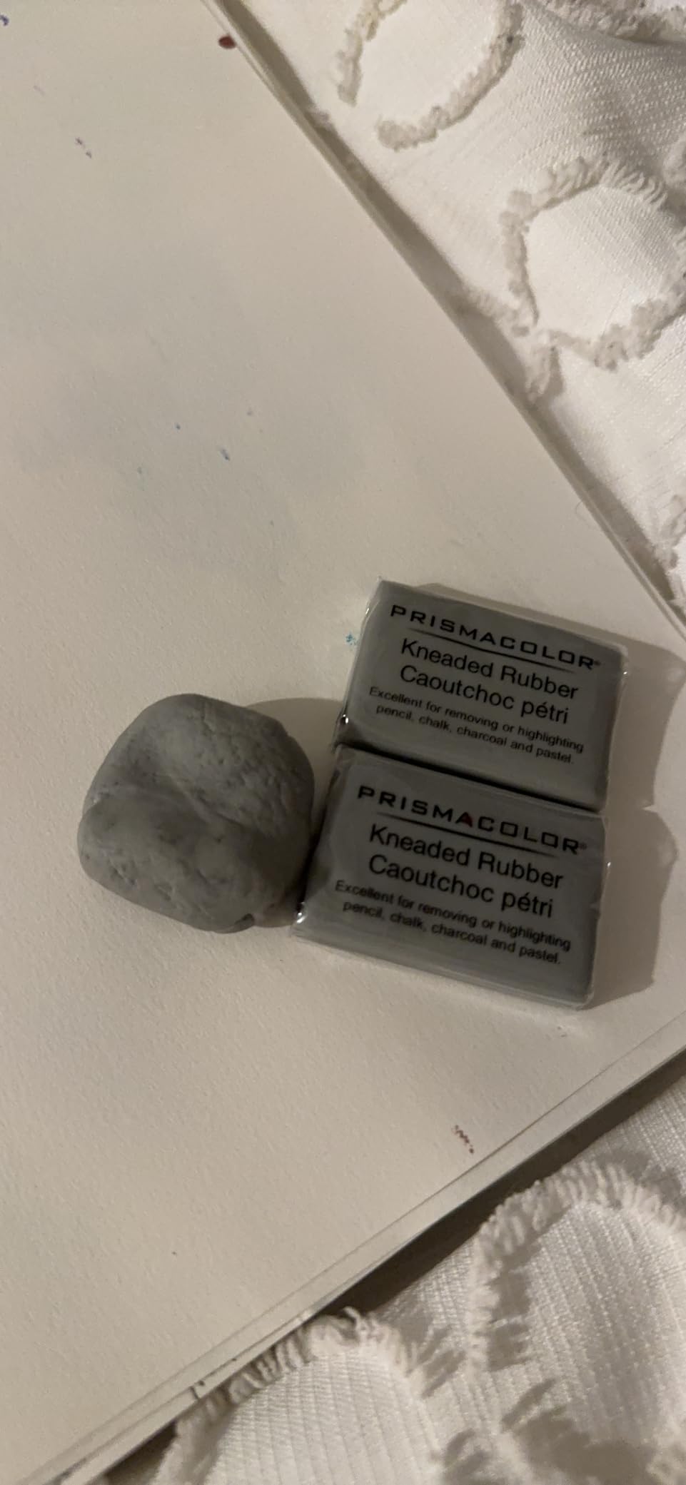 PRISMACOLOR Design Eraser, 1224 Kneaded Rubber Eraser, Grey (70531) (3 Pack) customer photo 1