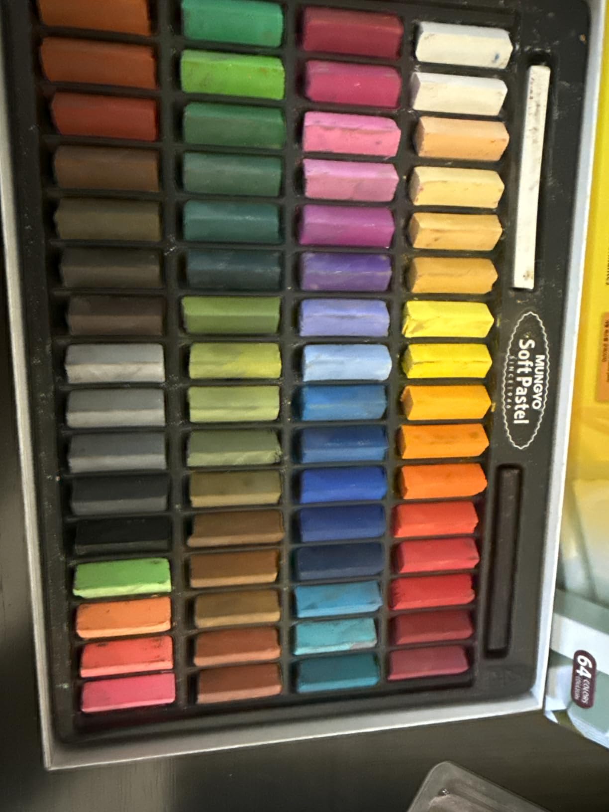MUNGYO Soft Pastel Set - 64 Vibrant Colors for Artists | Smooth & Blendable | Square Shape customer photo 2