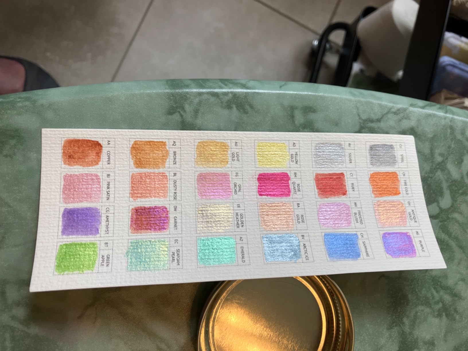 MozArt Supplies Watercolor Paint Essentials Set - Lightweight and Portable Metal Box - Lid Has 3 Partitions for Color Mixing - Easy-to-Blend Non-Toxic Formulation - 24 Vibrant Colors with Paintbrush customer photo 2