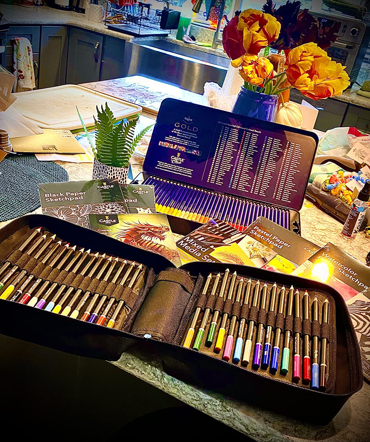 Castle Art Supplies Premium Sketch Books 9in x 12in | Double Sketch Pad Pack | 200 Sheets of Quality 90gsm Paper for Adult Artists and Learners customer photo 2