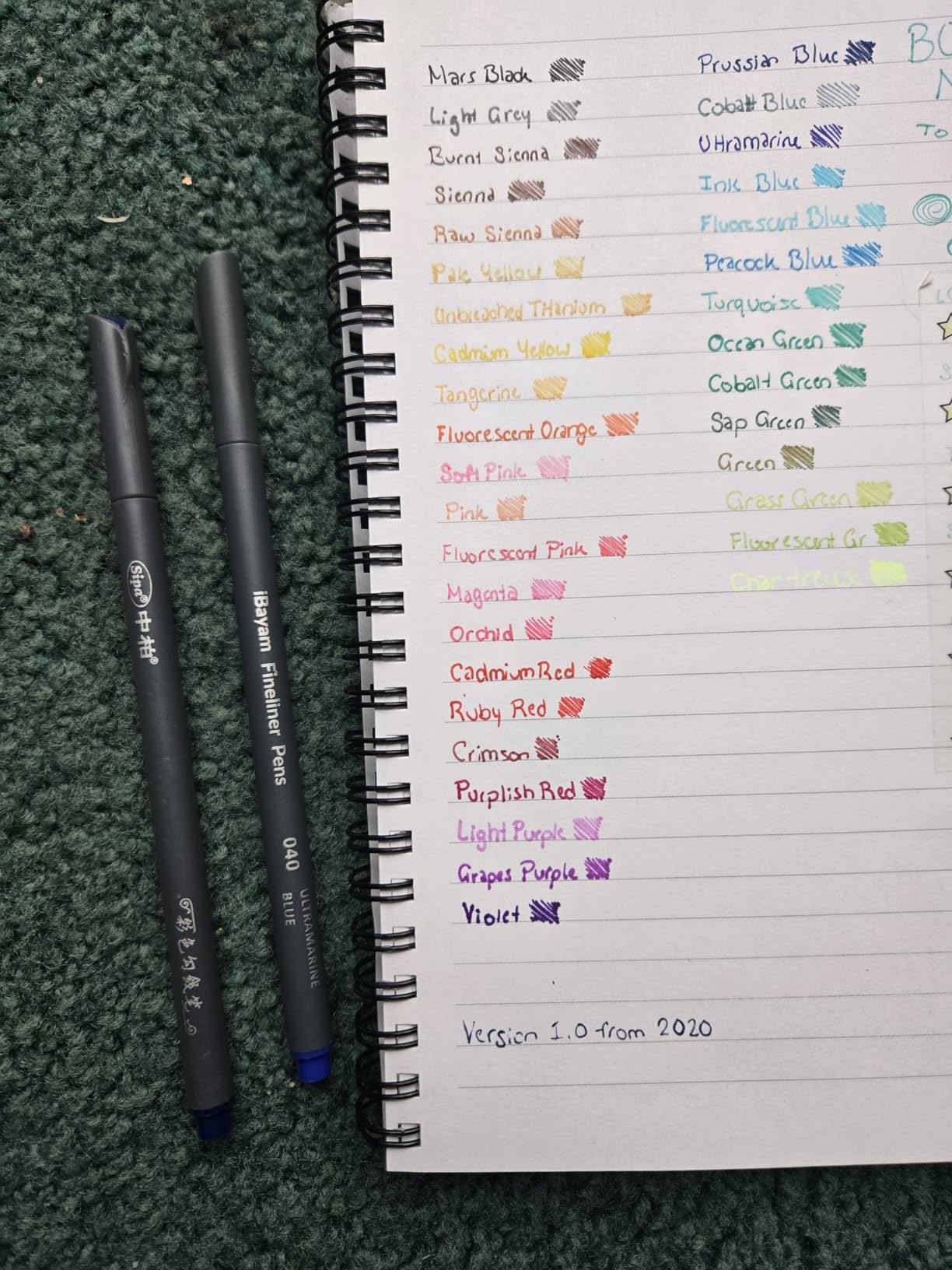 iBayam 18 Colors Journal Planner Pens, Office School Supplies, Fine Point Fineliner Drawing Art Markers for Bullet Journaling Scrapbook Notebook Writing Note Taking Calendar Stationary Adult Coloring customer photo 1
