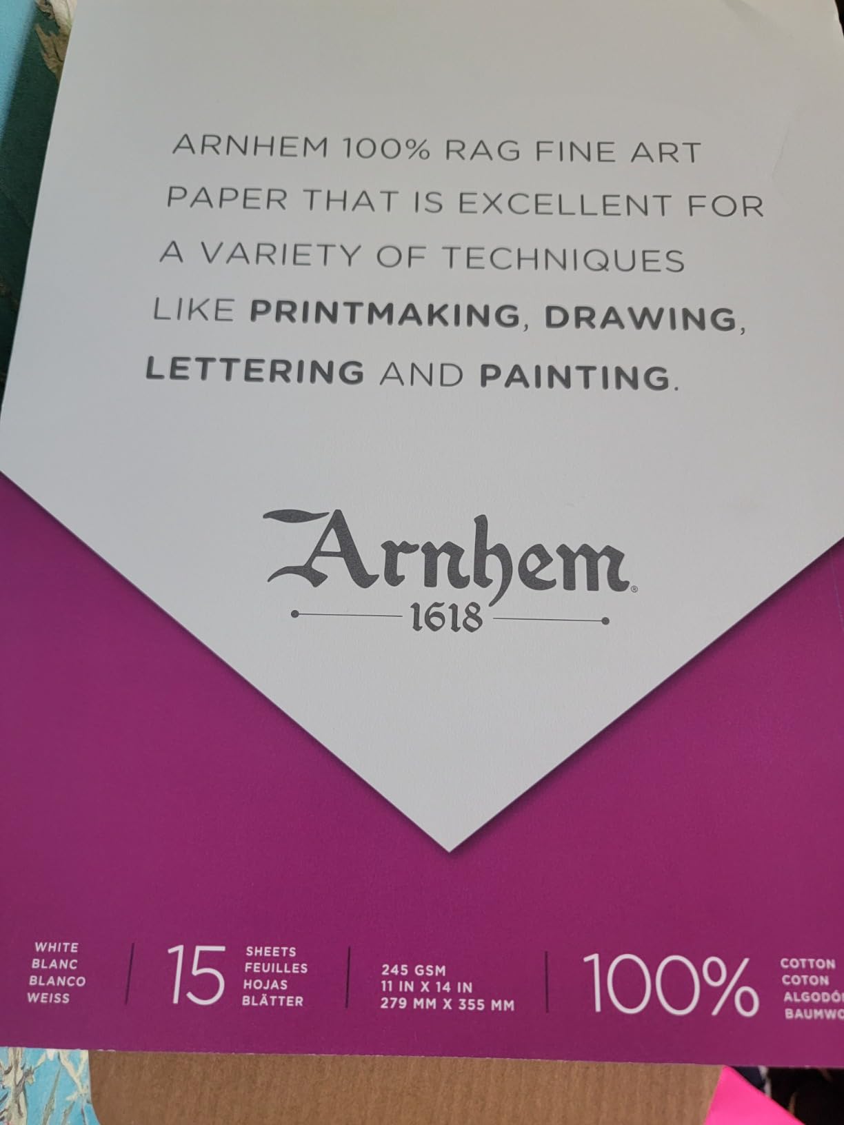Speedball 7091 Arnhem 1618 Printmaking Paper Pad customer photo 1
