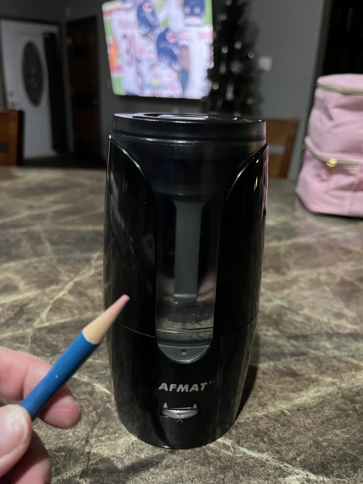 AFMAT Rechargeable Long Point Pencil Sharpener for Artist, Fast Sharpen & Auto Stop, 8-17mm Long Point, Electric Artist Pencil Sharpener for φ6-12mm Charcoal/Drawing/Sketching/Colored Pencils PS29 customer photo 1