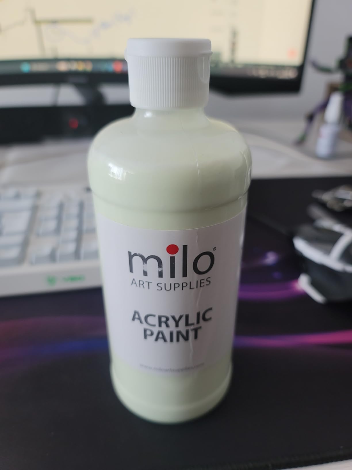milo Acrylic Paint Set of 8 Colors | 8 ounce Jars | Heavy Body Acrylic Painting Set | Made in the USA customer photo 1