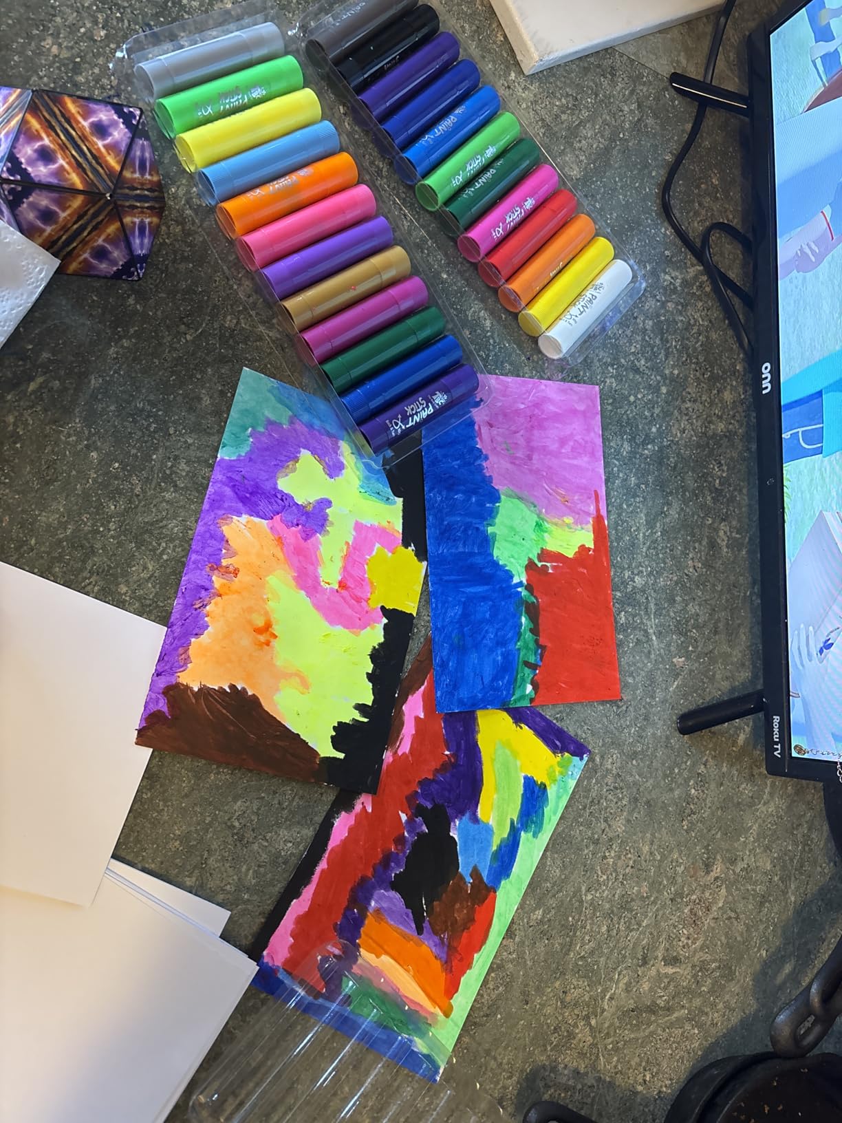 TBC The Best Crafts Paint Sticks for Kids Ages 2-8, 12 Classic Colors, Washable, Non-toxic, Tempera Paint Sticks for Crafts, Art Supplies, and Birthday Gifts customer photo 2