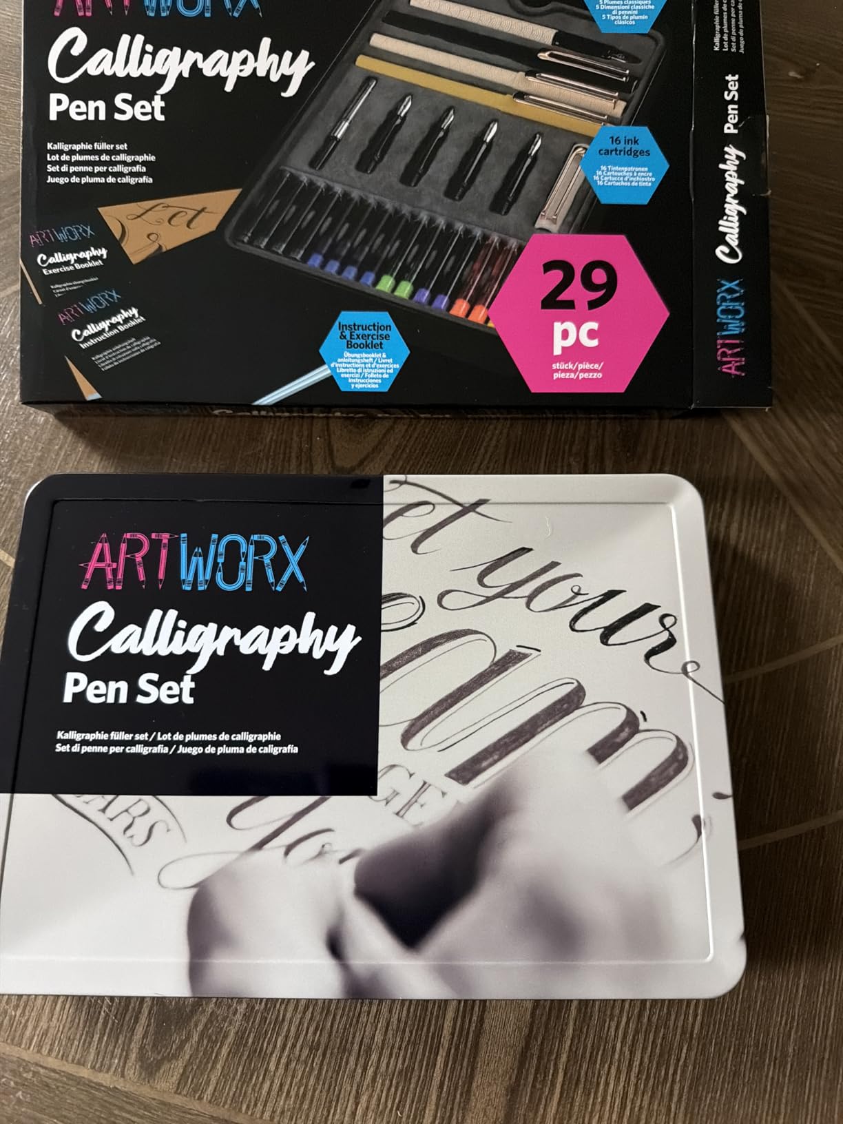 Artworx Calligraphy Pens Set - Introductory Caligraphy Writing & Hand Lettering Kit - Includes Instructions, Guide Book and Practice Book customer photo 2