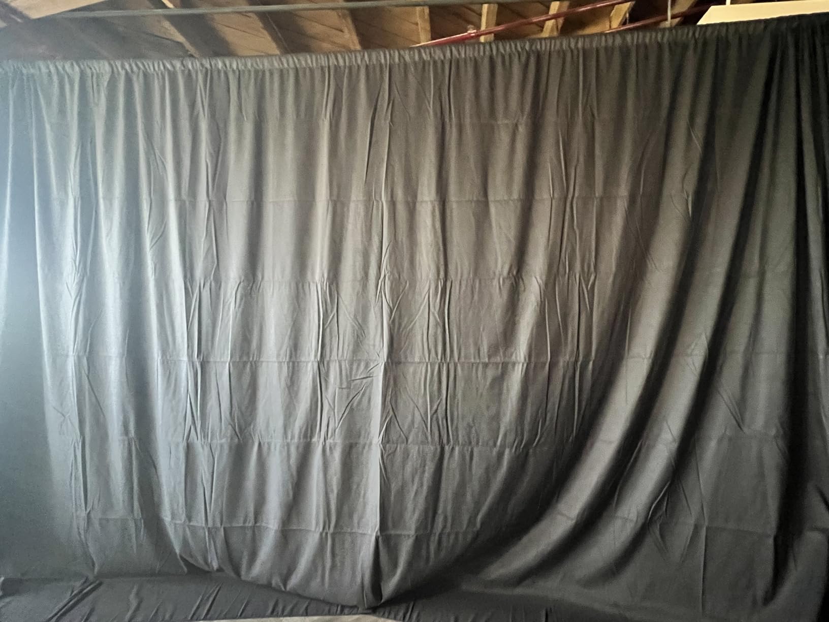 CPLIRIS 10x20ft Black Backdrop for Photography, Dual-Size Dual-Pocket Design Photo Booth Background for Portrait Photoshoot, Party and Video with Both Options of 10 feet and 20 feet in Width customer photo 1