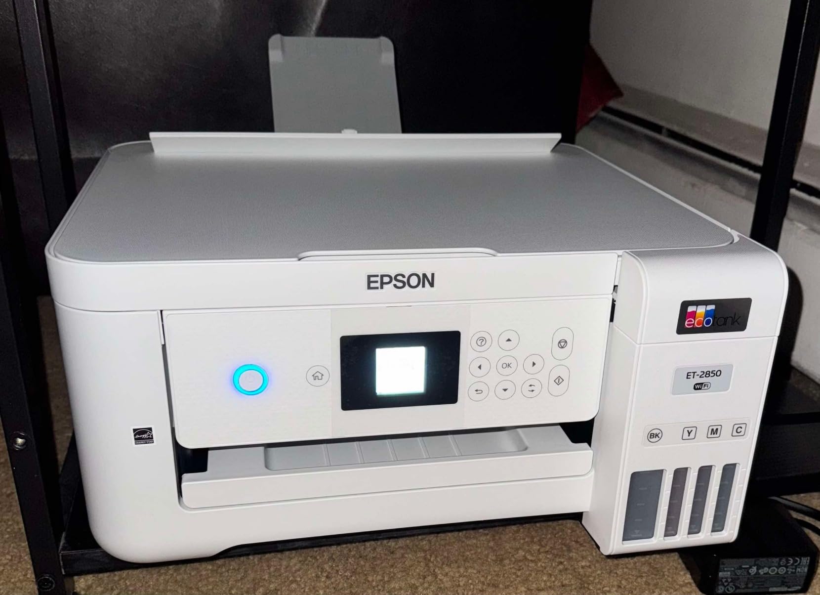 Epson EcoTank ET-2850 Wireless Color All-in-One Cartridge-Free Supertank Printer with Scan, Copy and Auto 2-Sided Printing - White, Medium customer photo 2