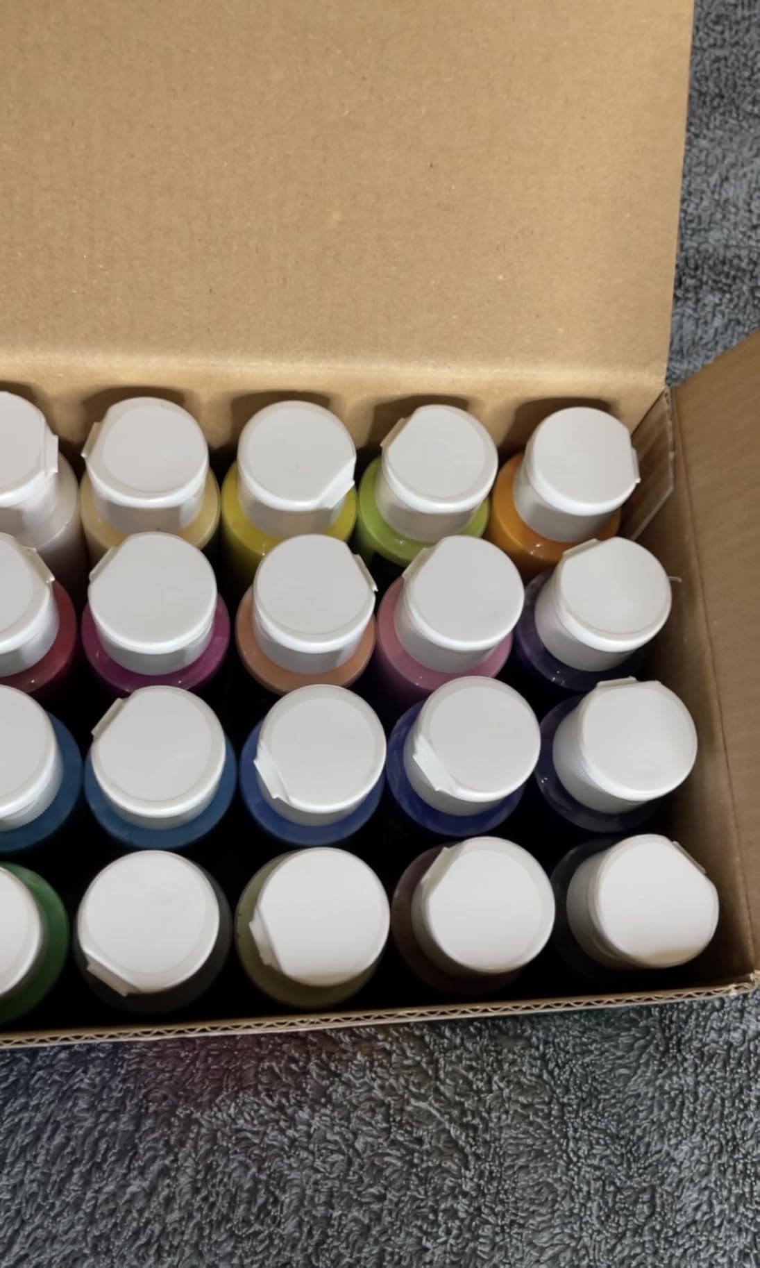 Artkey Acrylic Paint Set, 24 Colors 2 oz/59 ml Acrylic Paint Kit for Professional Artists & Beginners - Craft & Art Supplies for Canvas, Wood, Fabric, Rock, Leather, Ceramic, Glass, Easter Egg customer photo 2