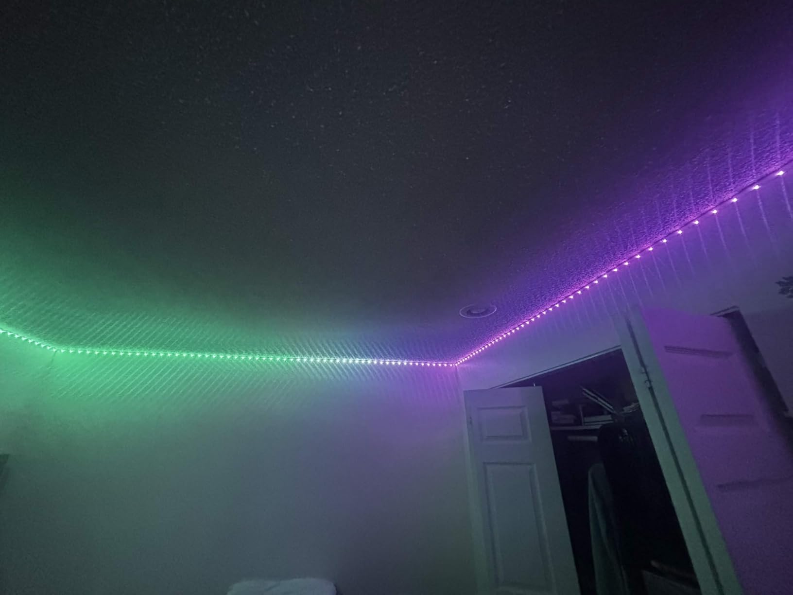 Govee 100ft RGBIC LED Strip Lights, Smart LED Lights Work with Alexa and Google Assistant, LED Lights for Bedroom WiFi App Control Segmented DIY Multiple Colors, Color Changing Light (2 x 50ft) customer photo 1
