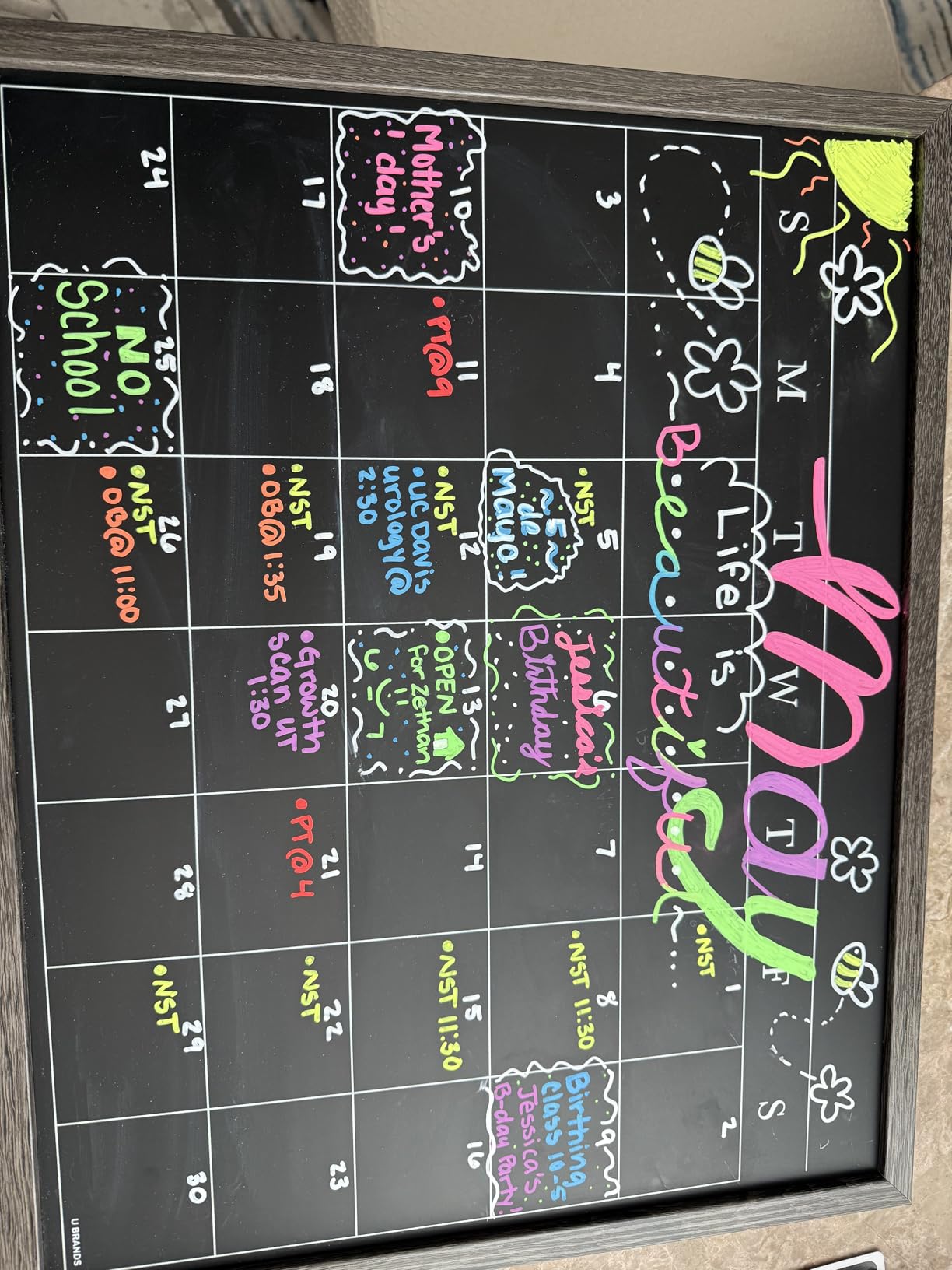 SILENART Liquid Chalk Markers - 8 Vibrant Colors - Chalkboard Markers for Blackboard Glass Window Car Dry Erase Board Acrylic Calendar Board Whiteboard- Wet Erase customer photo 2