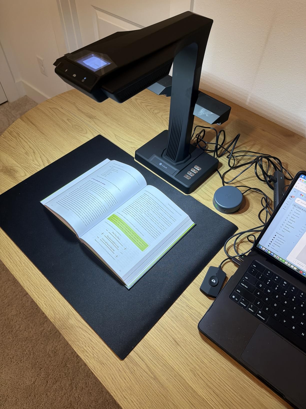CZUR ET24 Pro Professional Book Scanner, 24MP Document Camera, Auto-Flatten & Deskew Tech, A3, 180+ Languages OCR customer photo 2