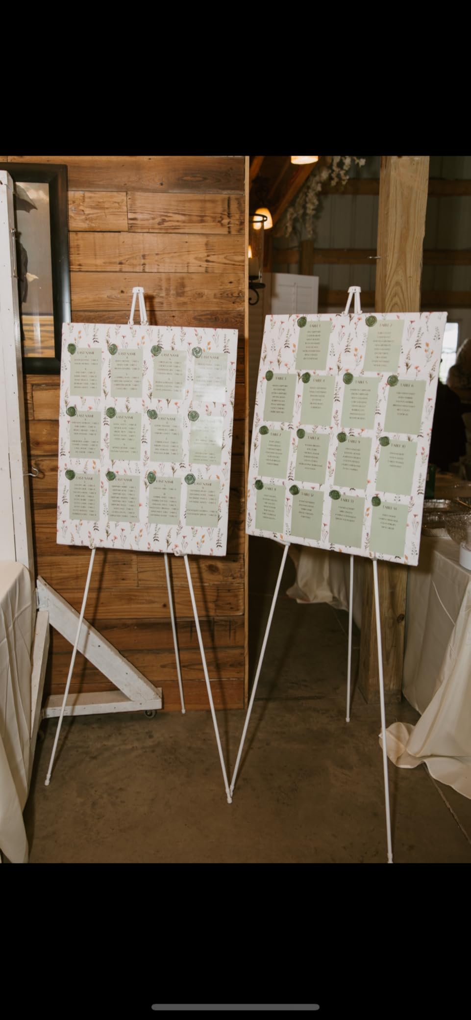 JEAWIWI 3PCS Black Lightweight Easel Stand for Wedding Signs, 66 Inch Adjustable Display Easel, Metal Poster Stand for Wedding, Art Display & Signs with Portable Bags customer photo 2