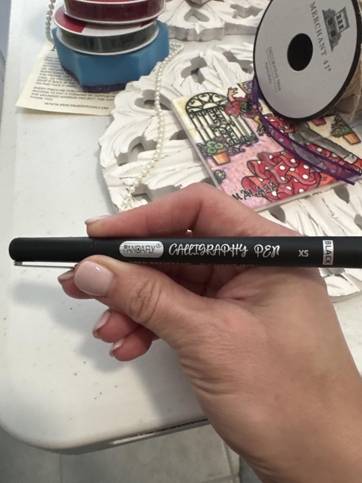 PANDAFLY Calligraphy Pen, 10 Size Calligraphy Pens for Writing, Brush Pens Calligraphy Set for Beginners, Hand Lettering Pen for Art Drawing, Sketching, Scrapbooking customer photo 1