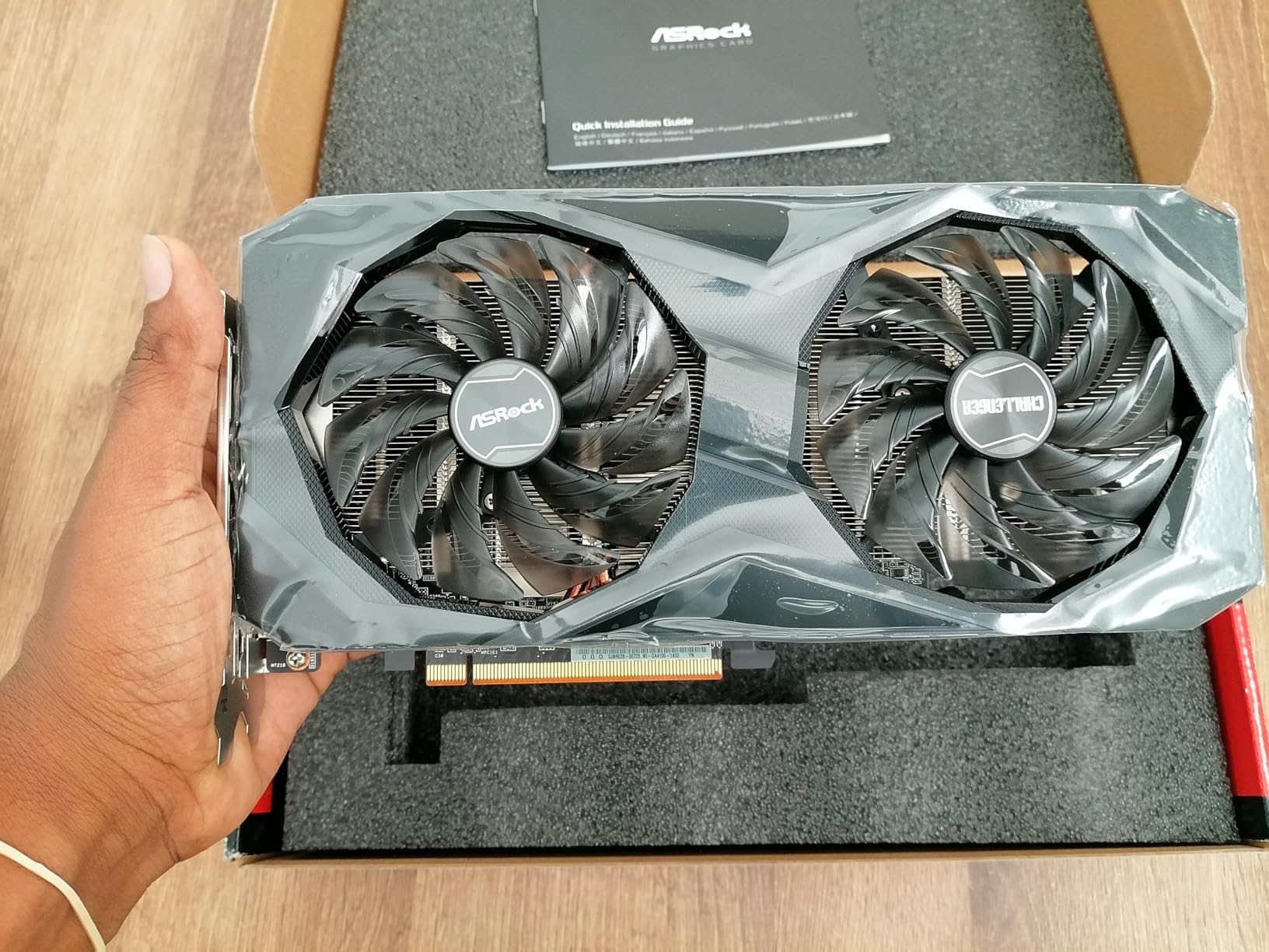 ASRock Radeon RX 7600 Challenger 8GB OC Graphics Card, AMD RDNA 3 Architecture, 8GB GDDR6, PCIe 4.0, Dual Fans, 0dB Silent Cooling, HDMI 2.1, DisplayPort 1.4 customer photo 1