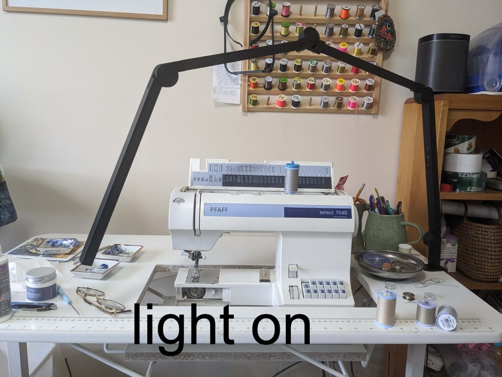 AILBTON Bright LED Desk Lamp with Clamp, Eye Caring Architect Led Desk Lights with Adjustable Swing Arm for Office Home, Dimming and Tempering Led Table Light customer photo 1