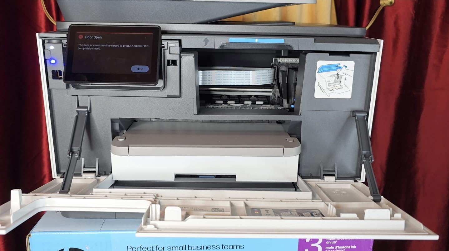 HP OfficeJet Pro 9135e Wireless All-in-One Color Inkjet Printer, Print, scan, copy, fax, ADF, Duplex printing best-for-office, 3 month Instant Ink trial included, AI-enabled (404M0A) customer photo 2