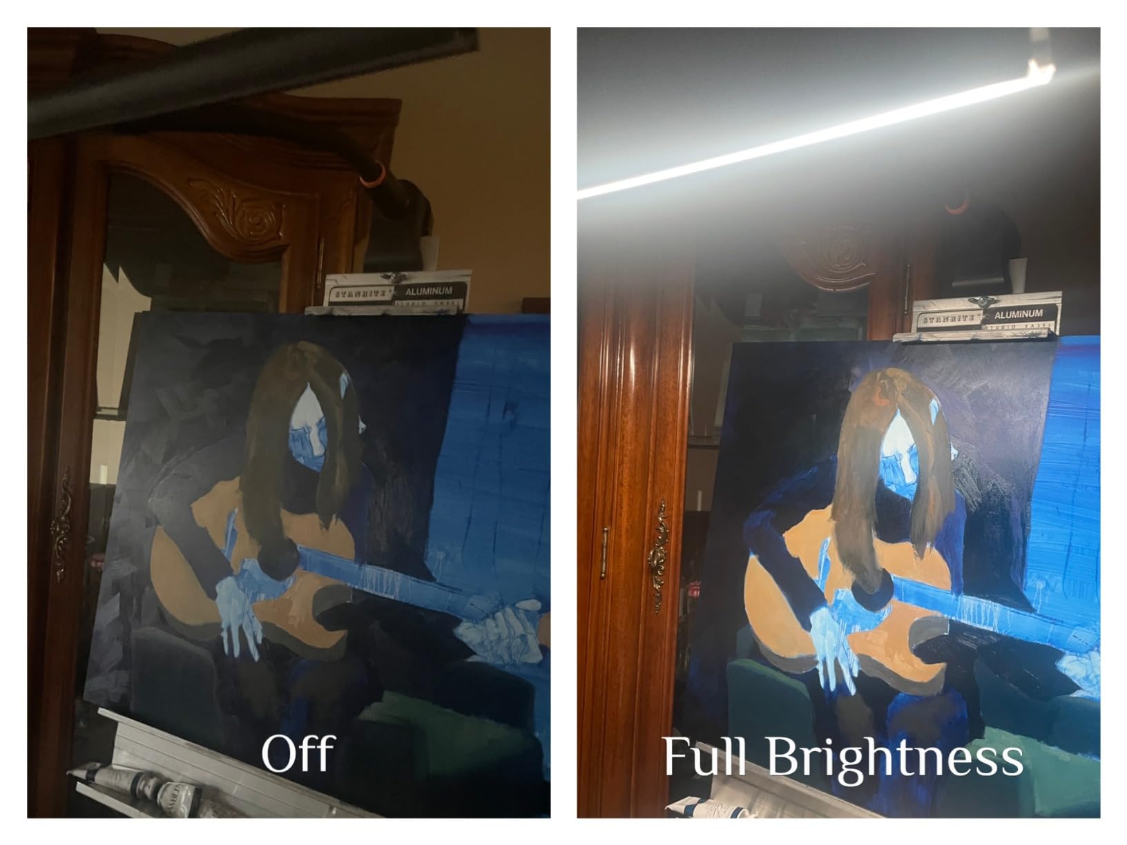 Daylight Company Easel Lamp Go Premium 95+ CRI LED Art Lamp with 3-Step Dimmer, USB-C Cable, and Built-in Battery customer photo 1