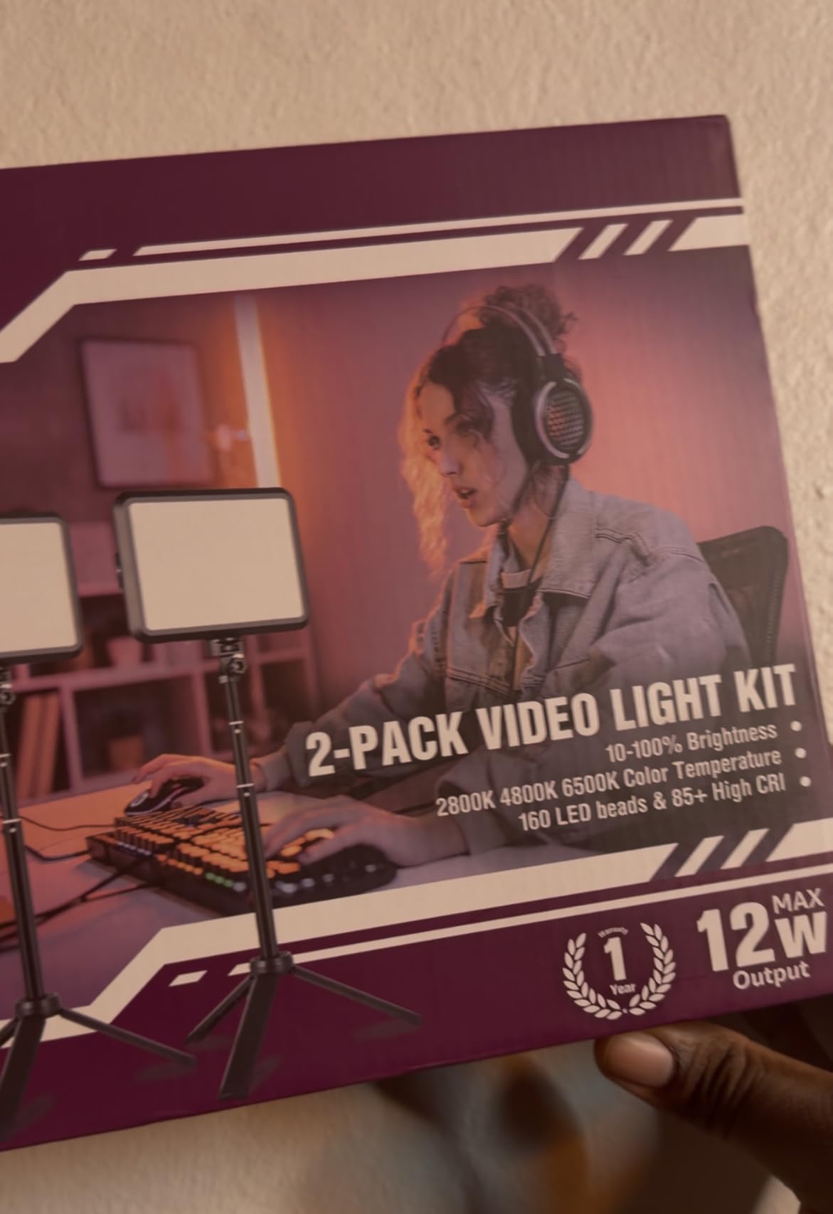 NiceVeedi LED Photography Lighting Kit, 2-Pack 8