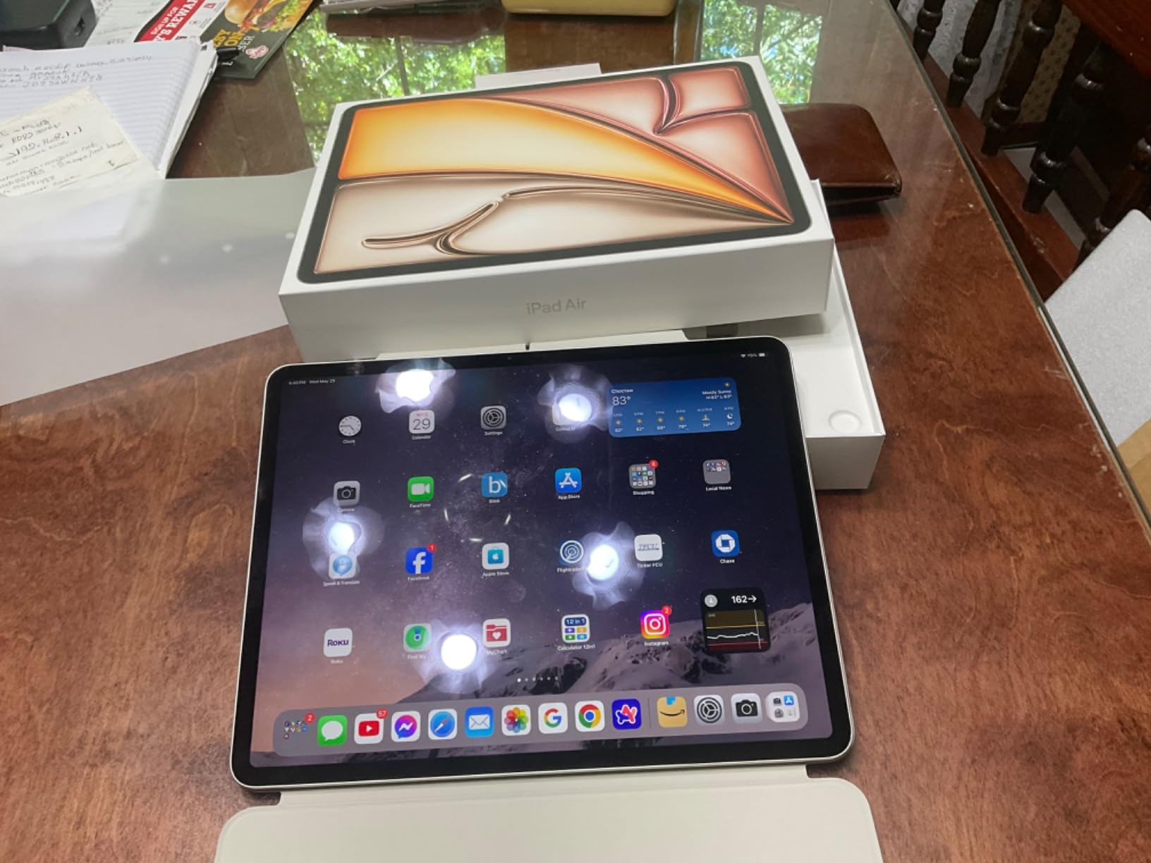 Apple iPad Air 13-inch (M2): Built for Apple Intelligence, Liquid Retina Display, 1TB, 12MP Front/Back Camera, Wi-Fi 6E, Touch ID, All-Day Battery Life - Blue customer photo 2