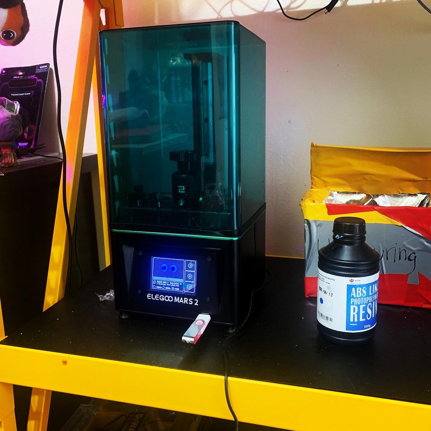 ELEGOO Mars 5 Ultra 9K MSLA Resin 3D Printer, Smart Mechanical Sensor | Fast Printing Up to 150mm/h, AI Camera, WiFi Cluster Printing, Automatic Leveling, Large Printing Size 6.04*3.06*6.49 inch customer photo 1