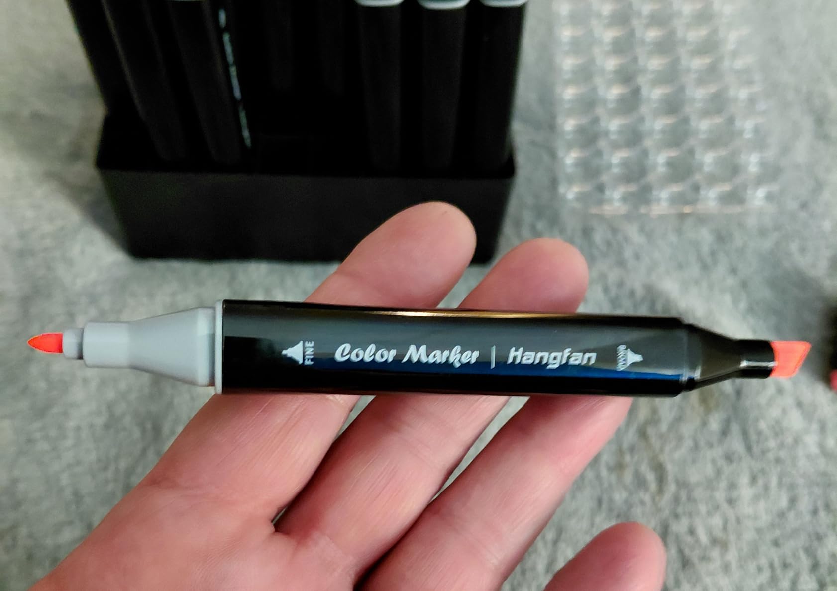 24 Colors Alcohol Markers, Dual Tip Art Markers, Perfect for Beginner, Drawing, Sketching, Illustration customer photo 1