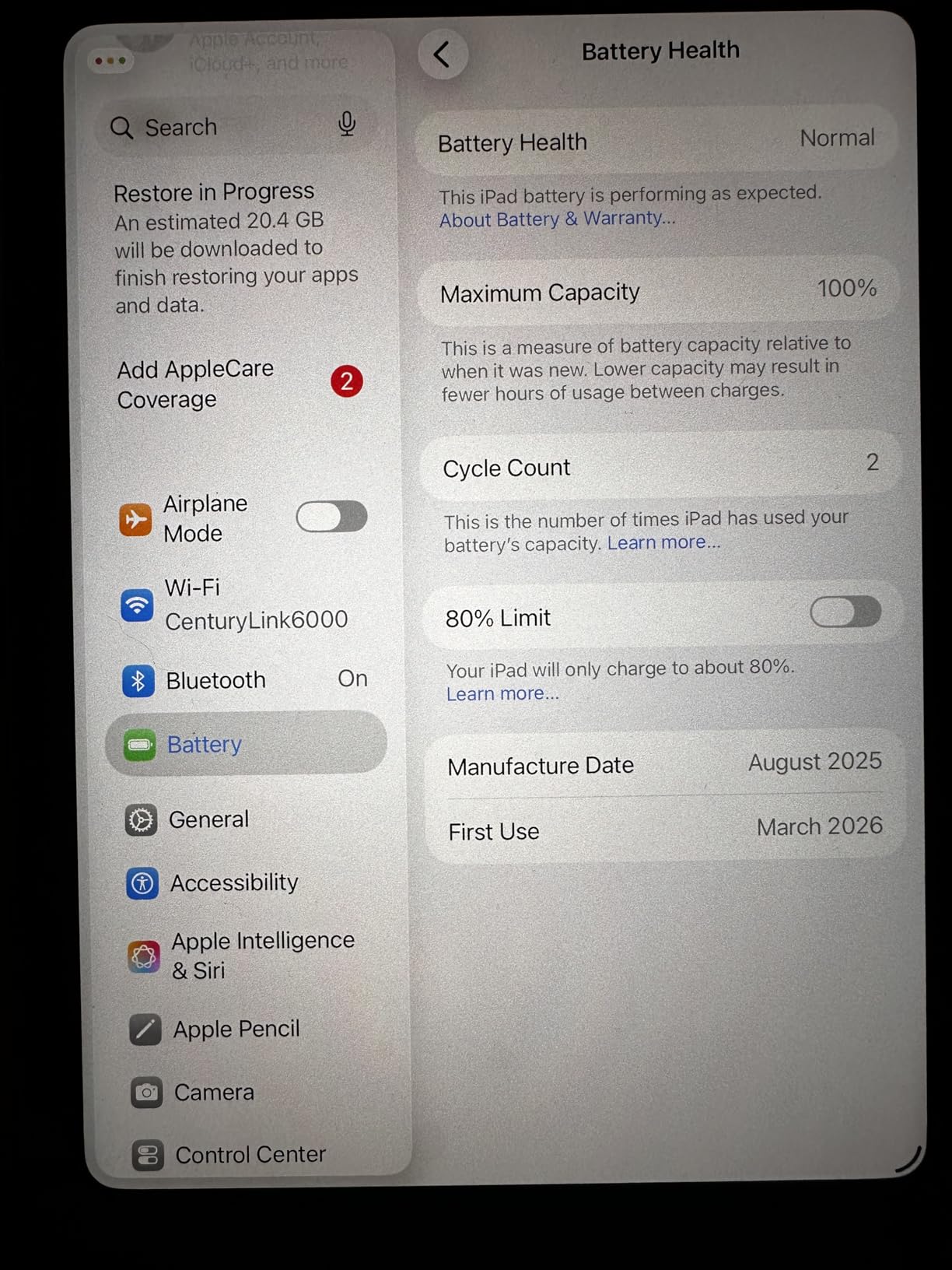 Apple iPad mini (A17 Pro): Apple Intelligence, 8.3-inch Liquid Retina Display, 128GB, Wi-Fi 6E, 12MP Front/12MP Back Camera, Touch ID, All-Day Battery Life - Blue customer photo 1